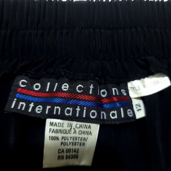 VintageāCollectionsāInternationaleāBlackĀ MidiāSkirt - Picture 4 of 7